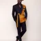 MEN ANKARA SUIT - FUSION BLACK AND BROWN