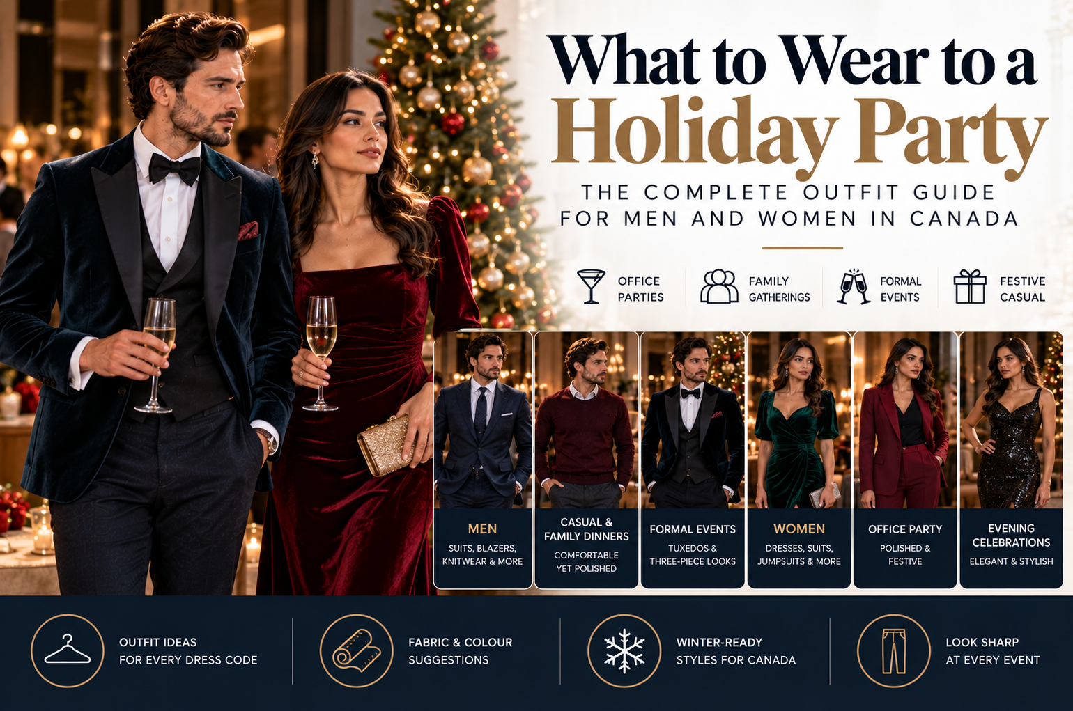 What to Wear to a Holiday Party in Canada | Men and Women