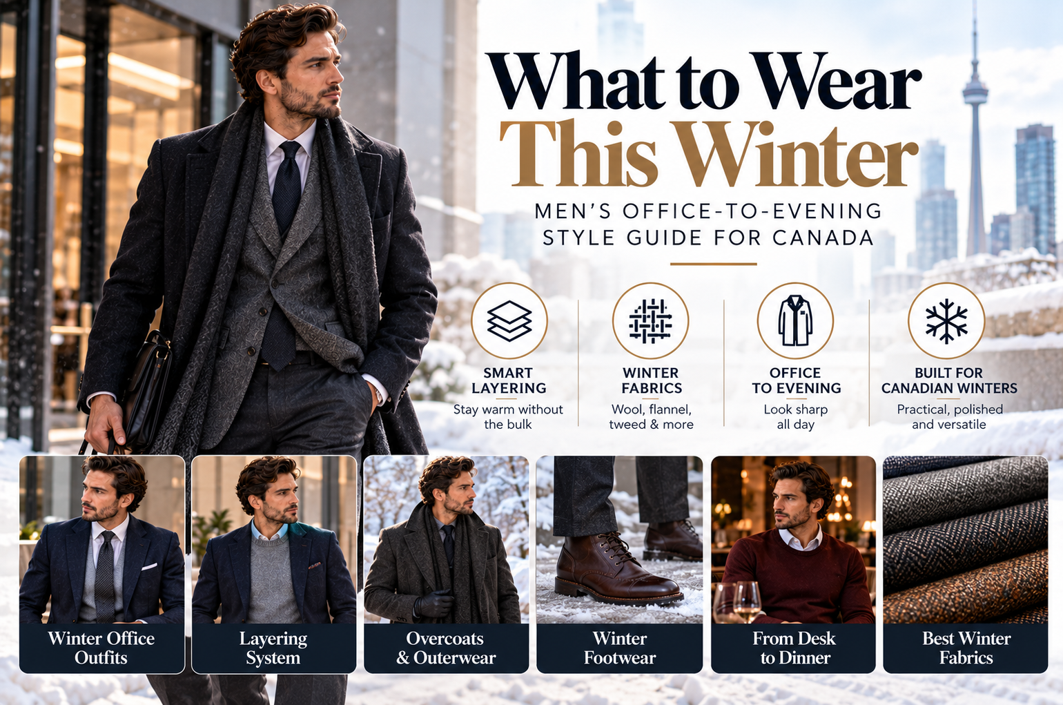 What to Wear This Winter: Men’s Office-to-Evening Style Guide for Canada